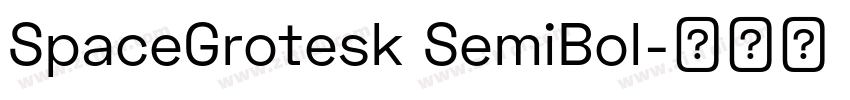 SpaceGrotesk SemiBol字体转换